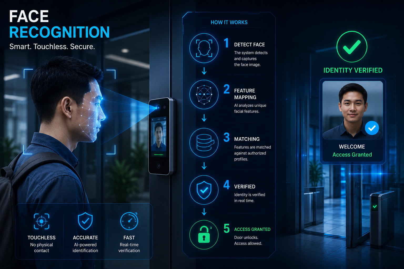 Face recognition identification interface